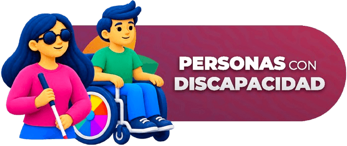 Botón personas con discapacidad